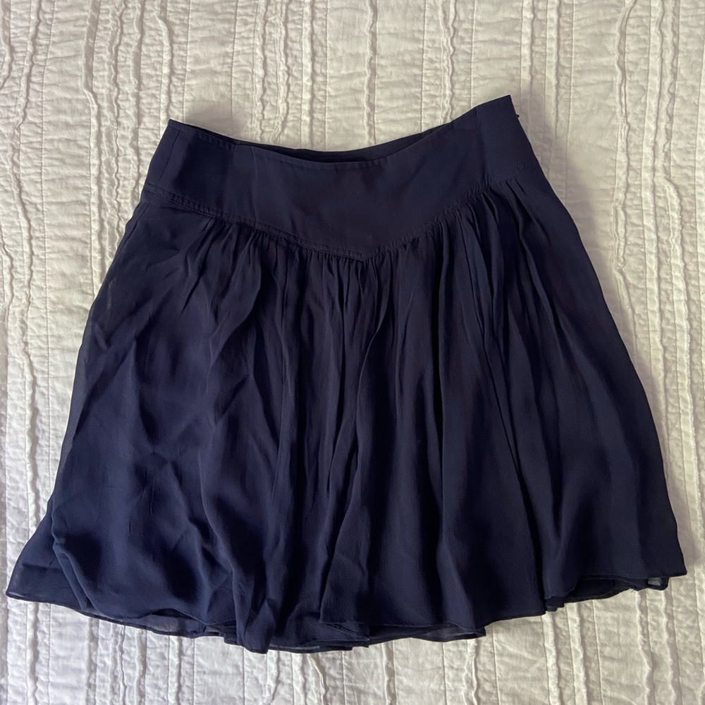 Anthropologie Odille Silk Skirt EUC
